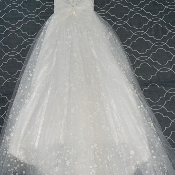 Sparkly Tulle Wedding Boho Ball Gown - Picture 7 of 7